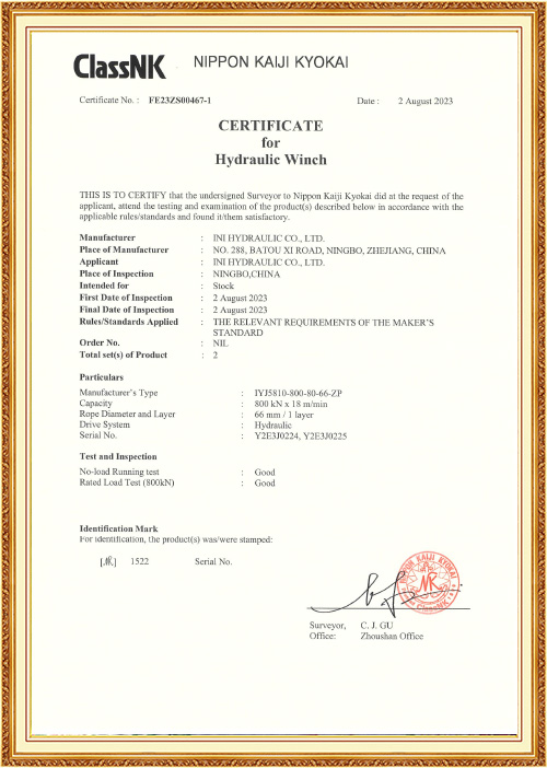 NK-Produktzertifikat